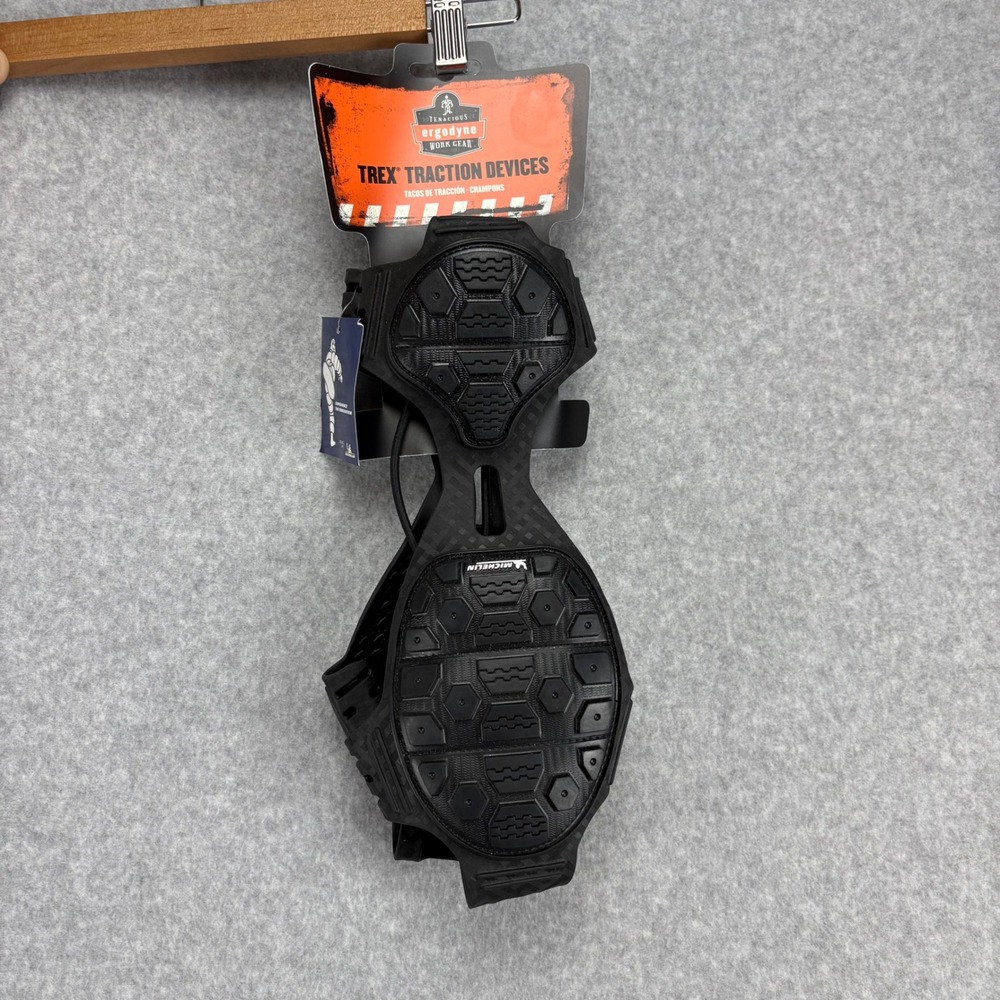 Ergodyne Traction Devices Mens XL Black Spikeless Michelin Ice Cleats Snow Grip